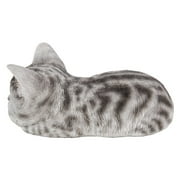 Hi-Line Gift Ltd. Grey Tabby Kitten Sleeping