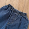 thumbnail image 4 of Ropa Para Bebés, Ropa Para Niños Pequeños, Ropa De Verano, Top De Lunares De Un Hombro, Pantalones Acampanados De Mezclilla, Traje Negro Odeerbi LM103-1400, 4 of 7