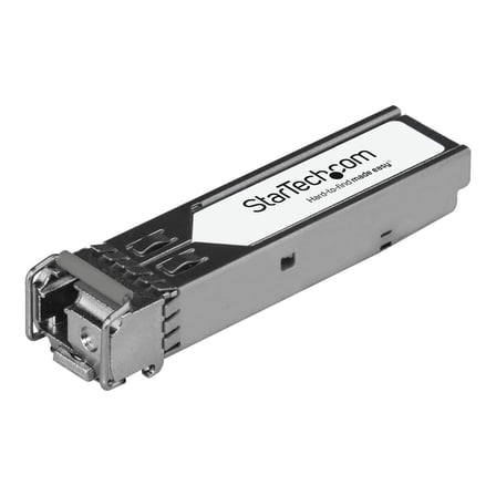 StarTech.com Extreme Networks 10056H Compatible SFP Module, 1000BASE-BX-D, 1 Gigabit Ethernet Bi-Directional (BiDi) Fiber Single Strand SFP (SMF), LC 10km, Mini GBIC Transceiver SFP Module - Lifetime Warranty (10056H-ST) - SFP (mini-GBIC) transceiver module (equivalent to: Extreme Networks 10056H) - 1GbE - 1000Base-BX-D - LC single-mode - up to 6.2 miles - 1310 (RX) / 1490 (TX) nm