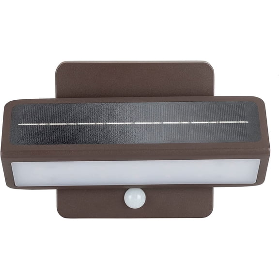 Architectural Solar Wall Accent Light with Motion Sensor - Bronze