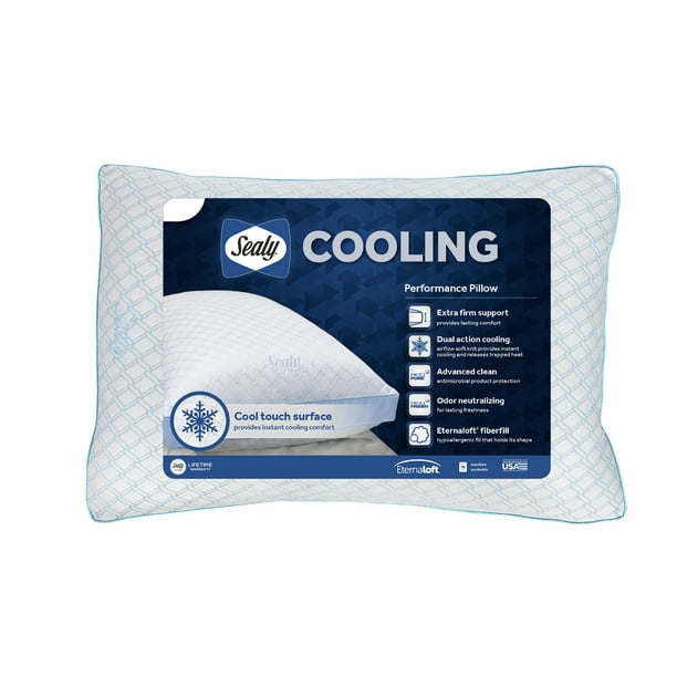 Sealy Cooling Performance Pillow, Extra Firm Support, King