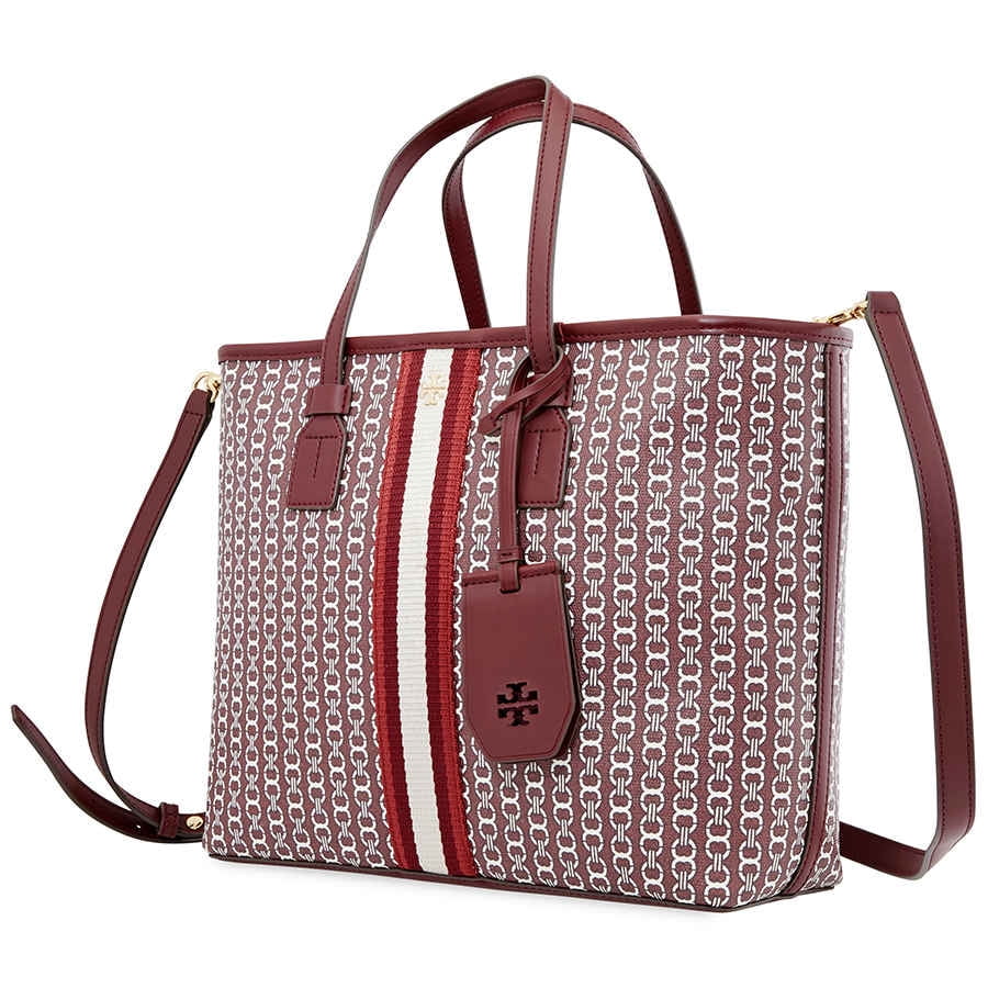 tory burch burgundy tote