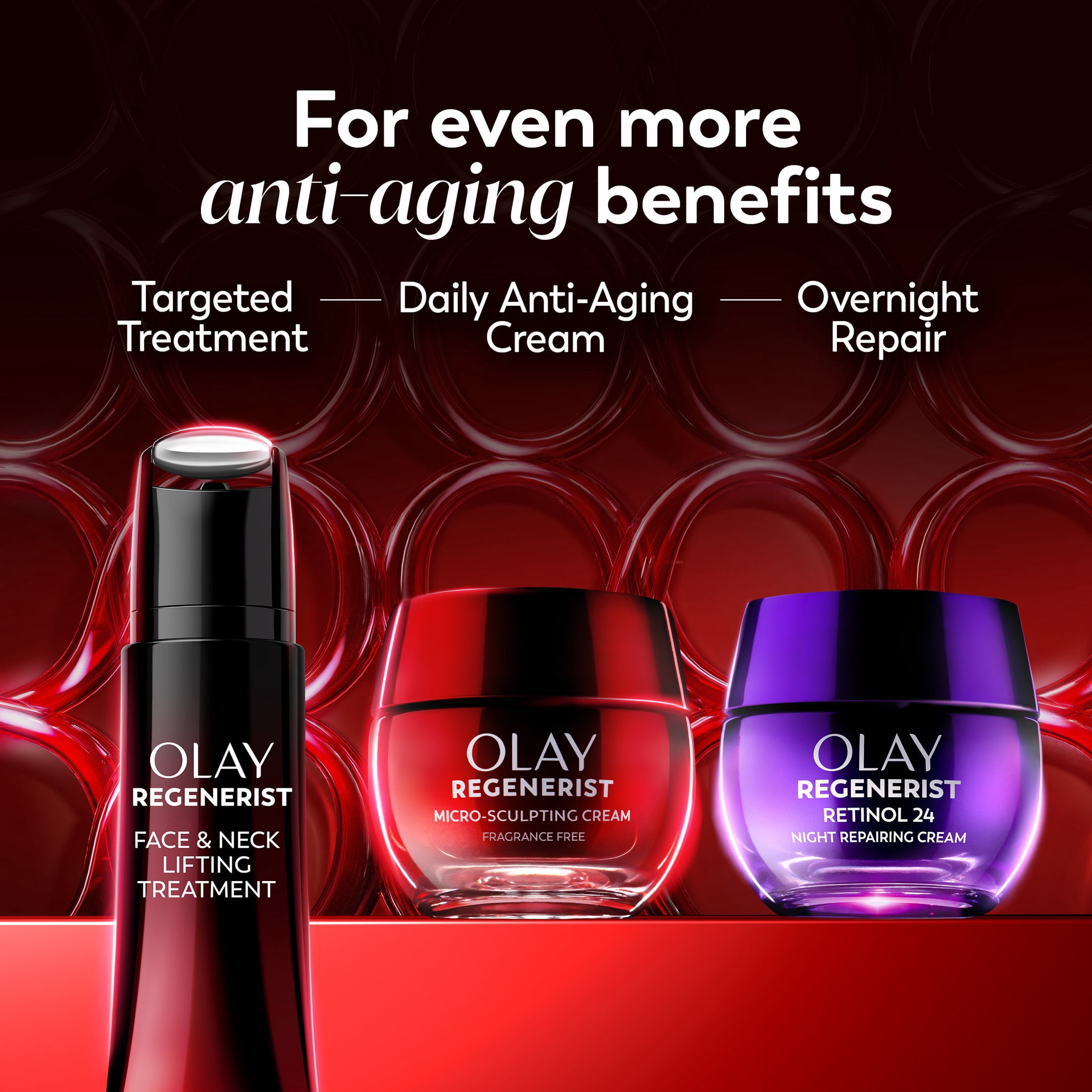 OLAY REGENERIST Anti-Aging Face Cream, Firming Moisturizer with Triple Collagen Peptide & Niacinamide, 1.7 oz