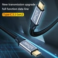 thumbnail image 5 of Cable de carga rápida 4K HD 5A 20V 10Gbps Cable de sincronización de datos Compatible con cable, 5 of 5
