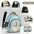 thumbnail image 4 of ALAZA Rabbit and Butterflies Floral School Backpack Elementary Bag Bookbag Travel Rucksack, 4 of 6