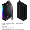 thumbnail image 3 of Regleta de protección contra sobretensiones CyberPower GXS1005C2 con 10 tomas, USB-C y RGB, 3 of 8