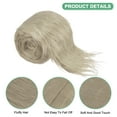 thumbnail image 2 of Uxcell Faux Fur Fabric Precut Strips, 59x4 Inch Plush Faux Fur Fabric Square for DIY Crafts [Khaki], 2 of 6