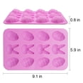 thumbnail image 3 of Molde De Silicona 3D Huevos De Conejo De Pascua Molde De Jabón Para Pastel De Chocolate Molde De Bandeja De Hielo Para Hornear Molde De Pudín De Hielo De Forma Redonda Para Hornear Vogacara HA023471-00, 3 of 7