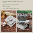 thumbnail image 4 of Outdoor Camping Cooking Gas Stove Strong Trips Burner Grill Super Light Travel Supplies Cooking Utensils-White, 4 of 8