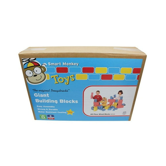 ImagiBRICKSâ„¢ Giant Building Block Set, 40 Pieces