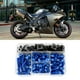 thumbnail image 4 of Kit de tornillos de carenado para motocicleta, 177 Uds., Universal M5 M6, apto para motos deportivas Yamaha, color azul, 4 of 11