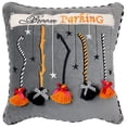 thumbnail image 1 of hometrends Halloween Brooms Decorative Pillow, 1 of 1