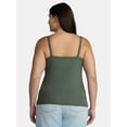 thumbnail image 2 of No Boundaries Ribbed Cami Top, 1 or 5-Pack, Women's, 2 of 5