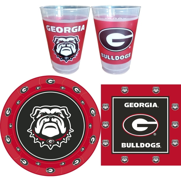 Georgia Bulldogs Party Supplies for 24 Guests