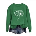 thumbnail image 2 of St. Patrick's Day Sweatshirt for Women Shamrock Balloon Bouquet Graphic Print Crewneck Long Sleeve Classic Fit Festive Party Holiday Pullover Clothes, 2 of 7