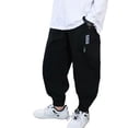 thumbnail image 5 of LYMAYTER Toddler Casual Cargo Pants Boys Solid Color Comfort Elastic Waist Pants with Pockets Soft Daily Wear 4-13Y, 5 of 8
