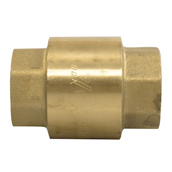 válvula check 3/4 de pulgada dorado rugo