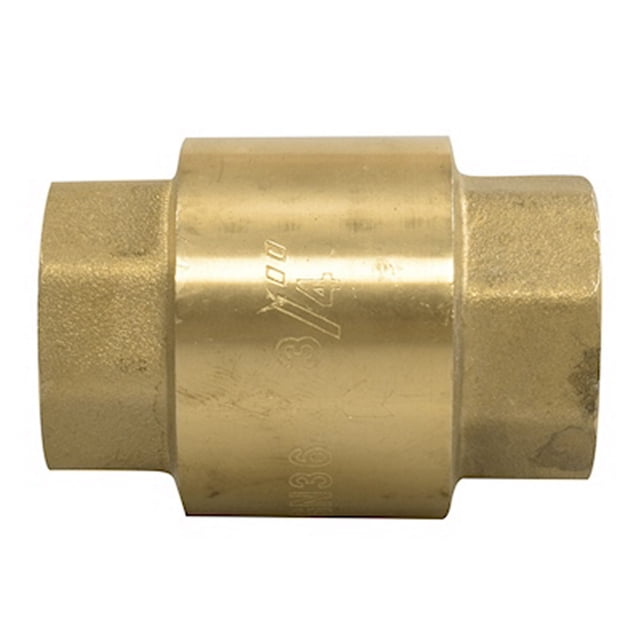 válvula check 3/4 de pulgada dorado rugo