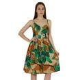 thumbnail image 3 of Moomaya Printed Adjustable Spaghetti Strap Dress For Women Summer Midi Dress with Pockets, 3 of 7