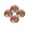 thumbnail image 7 of 15 Inch Round Placemats Set of 4, Red Gnomes Christmas Non Slip Heat Insulation PP Table Mats, Snowflake Xmas Tree Gifts Winter Wooden Washable Place Mats for Kitchen Dining Party Table Decor, 7 of 7
