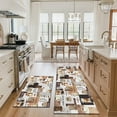 thumbnail image 2 of Coffee Kitchen Rug Set of 2, Vintage Coffee Kitchen Decorative Floor Mats for Kitchen Sink Laundry Room, 17x30+17x47 Inch, 2 of 6