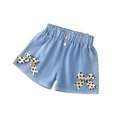 thumbnail image 2 of WOLLED Little Girls Cotton Jeans Shorts Summer Flower Shorts for Kids Toddler Stylish Denim Shorts Pants Size 3-13 T, 2 of 9