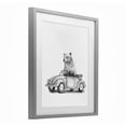thumbnail image 3 of Stupell Industries Bear in Vintage Vehicle Gray Framed Print Under Glass design by Rachel Nieman, 16 x 13, 3 of 10