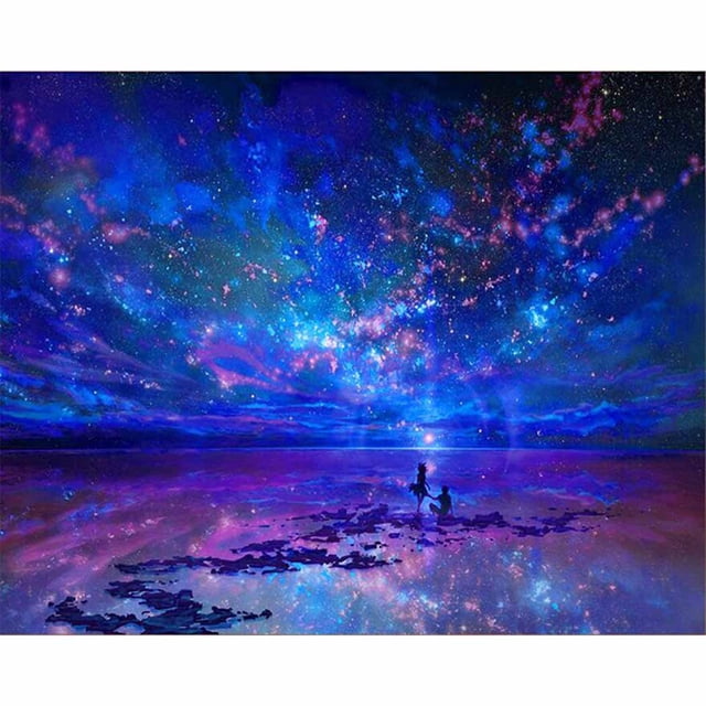 Bangcool Diamond Drawing Decorative DIY Starry Star Cross Stitch Diamond Embroidery