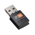 thumbnail image 1 of USBNOVEL Adaptador WiFi USB AC 600 Mbps para PC - Adaptador de red inalámbrico con banda dual 2,4 GHz, antena de alta ganancia de 5 GHz WiFi USB, Dongle WiFi para computadora portátil, 1 of 5