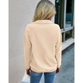 thumbnail image 7 of PRETTYGARDEN Women's Casual Long Sleeve Lapel Zipper Sweatshirt Drawstring Loose Pullover Tops, 7 of 7