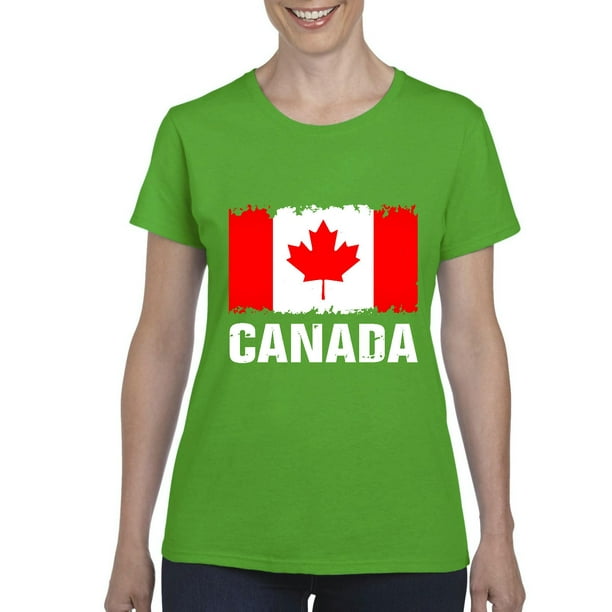 Mom's Favorite Womens Canada Flag Canadian Short Sleeve TShirt