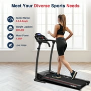 Redliro Portable Folding Treadmill Incline 220LBS Electric Walking Running Machine 6.5MPH Home Office