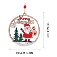 thumbnail image 2 of AOMXGD Christmas Wooden Hollow‑Cut Hanging Pendant, Wooden Ornament for Xmas Tree Wall Indoor Festive Decoration, 2 of 7