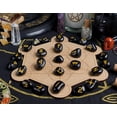 thumbnail image 3 of Crocon Black Obsidian Rune Stones Set Engraved with Elder futhark Crystal Runes Set, Reiki Healing runas for Meditation Chakra Balancing, Rune Stone for Beginners with Crystal Guide & Pouch |15-20 mm, 3 of 6