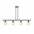 thumbnail image 1 of 916-4I-BK-G201-6-Innovations Lighting-Beacon - 48 Inch 4 Light Island   Matte Black Finish with, 1 of 1