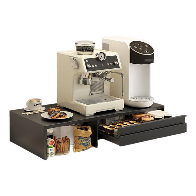 Coffee Machine Storage Rack Desktop Coffee Corner Placement Table Cup Holder