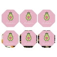 thumbnail image 2 of Balery 6 Pcs Cute Avocadoleather Coasters Set, Drink Table Cup Coasters For Living Room Kitchen Coffee Decor, 2 of 9