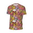 thumbnail image 6 of Wukai Fruit-Flavored Ice-Cream Print Men's Short-Sleeved Mesh T-Shirt,Quick-Dry Short Sleeve Workout T-Shirt-Medium, 6 of 8