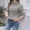 Grey, variant on Sweaters for Women Pullover Turtleneck Cable Knit Tunic Long Sleeve Warm Trendy Tops Black M