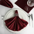 thumbnail image 2 of Balsa Circle 10 Pieces 20" Burgundy Satin Dinner Napkins Wedding Party, 2 of 6