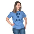 thumbnail image 4 of Funny Beach Lover Sea You Ocean Vibes Men's Graphic T Shirt Tees Brisco Brands S, 4 of 6
