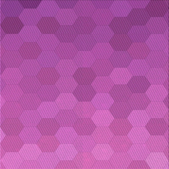 Ahgly Company Indoor Square Patterned Bright Neon Pink Purple Area Rugs, 7' Square