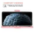 thumbnail image 3 of Wallet Case for iPhone 12 Pro Max6.7 inch, Blocking Card Slot Stand Shockproof TPU Interior Case PU Leather Magnetic Protect Flip Cover Compatible with iPhone 12 Pro Max6.7 inch, Pink, 3 of 5