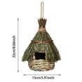 thumbnail image 2 of Handmade Natural Garden Bird Nesting Shelter Outdoor Hanging Habitat for Small Birds Sleeping Roosting Versatile Friendly, 2 of 3