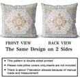 thumbnail image 2 of Light Green Boho Throw Pillow Covers Set of 2 Monaco Rug Carpet Double Sided Pattern Cotton Soft Pillow Case Cushion Cover Pillowcase for Garden Couch Sofa Bed Decorative 16x16 inch, 2 of 6
