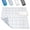 Clear, variant on Shower Mat Anti Slip, Square Bath Mat for Tub Non Slip with Suction Cups and Drain Holes, 21x21 Inch Bathroom Shower Stall Floor Mat, Machine Washable, Soft on Feet, Clear
