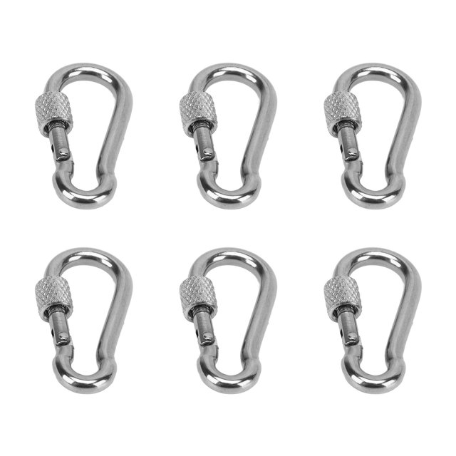 Spring Snap Hooks,6pcs Spring Snap Hooks Heavy Duty Rope Connector Quick Link Clip Highly Recommended