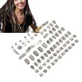 thumbnail image 1 of Cuentas para el cabello de rastas patrones exquisitos aleación de diferentes formas cuentas para trenzado de cabello para exhibiciones de películas ANGGREK Otros, 1 of 8