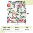 thumbnail image 2 of Stylish Floral Square Tablecloth with Elastic Fit, Machine Washable Polyester Fabric for 36x36 Inch Tables, Ideal for Kitchens, Patios, and Parties, 2 of 6