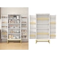 thumbnail image 2 of Spacesea  Pantry Cabinet, 51.18” Tall Kitchen Storage Cabinet with Adjustable Shelves and Gold Metal Base – Ideal for Kitchen, Living Room & More, 2 of 7